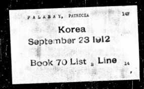 My great-grandma Patricia's boarding pass